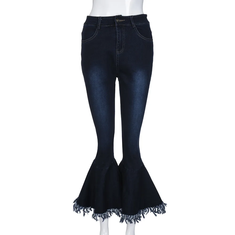 SAGACE высокое качество 2020 джинсовые брюки Каприс женские обтягивающие на талии