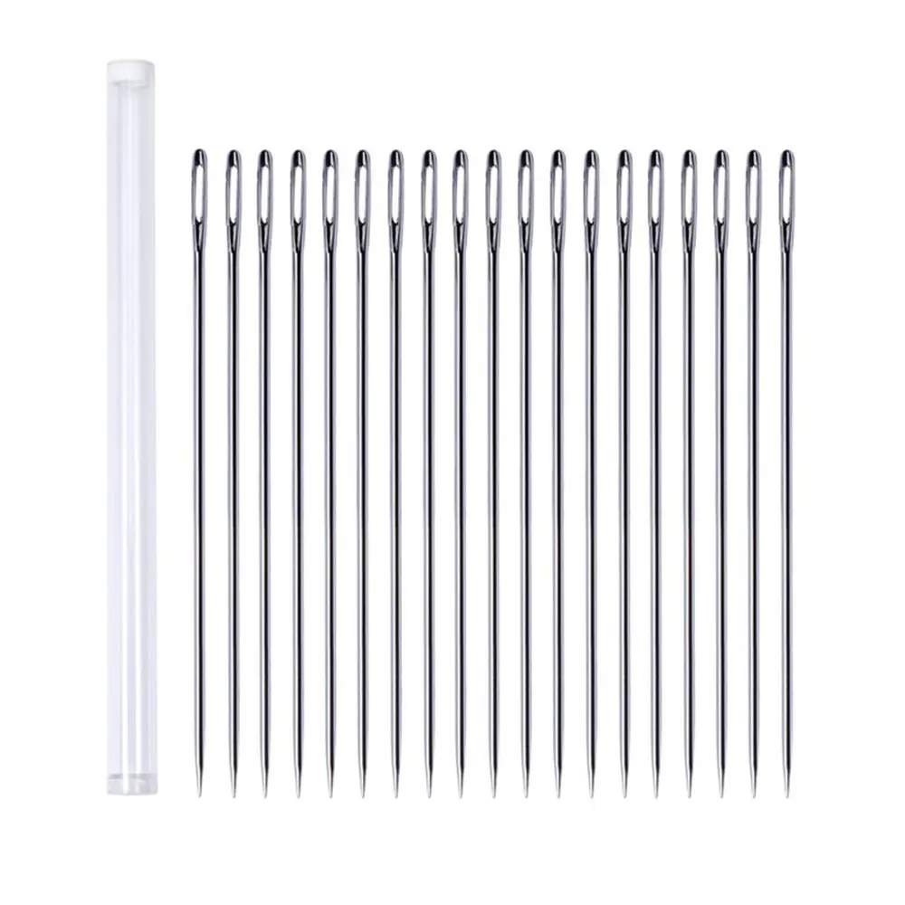 20 шт. Стальные длинные швейные иглы с большими отверстиями 175 мм|Швейные иглы| |