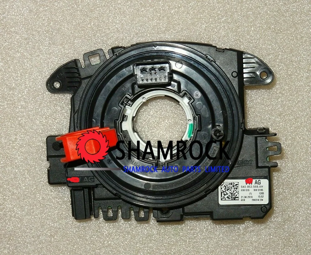 Оригинальный датчик угла руля OEM 5K0953569AH/5K0 953 569 AH Aaudi A1 S1 Q3 Sseat Alhambra Sskoda Yeti VVW Jjetta Sharan