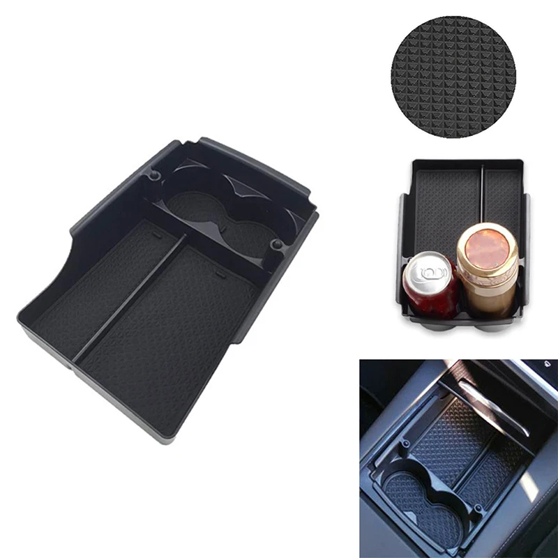 

1Pcs Center Console Organizer Armrest Storage Box+Cup Holder For Tesla Model S/Model X 2016 2017 2018 Car Accessories Interior
