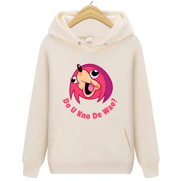 U Kno De Wae? Kawaii интернет меме мужские толстовки с капюшоном забавные Wae Ugandan Knuckles The Way