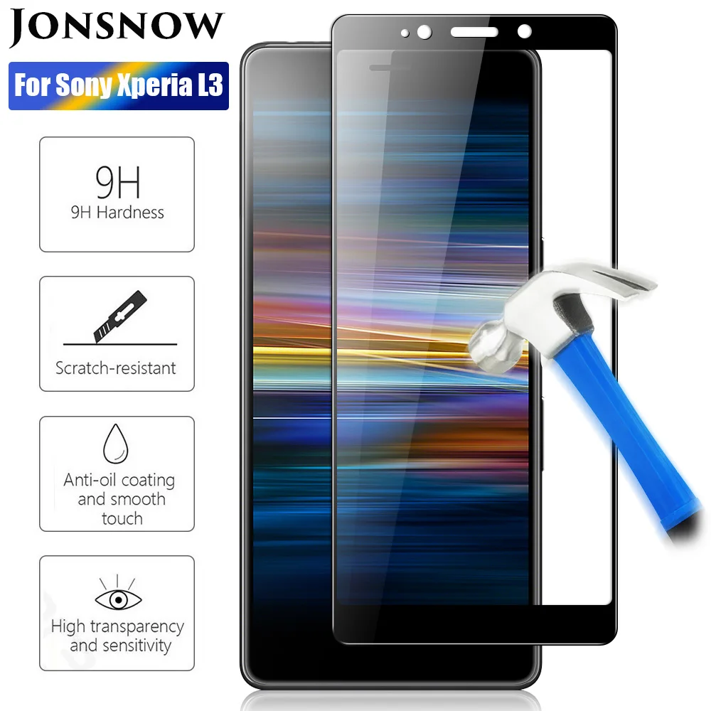 Изогнутое закаленное 3d стекло для Sony Xperia L3 L3312 L4312 L4332 Премиум Защитная пленка