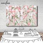 Sensfun фон для фотосъемки цвета слоновой кости с изображением розовых цветов для помолвки юбилея леди день рождения баннер на заказ