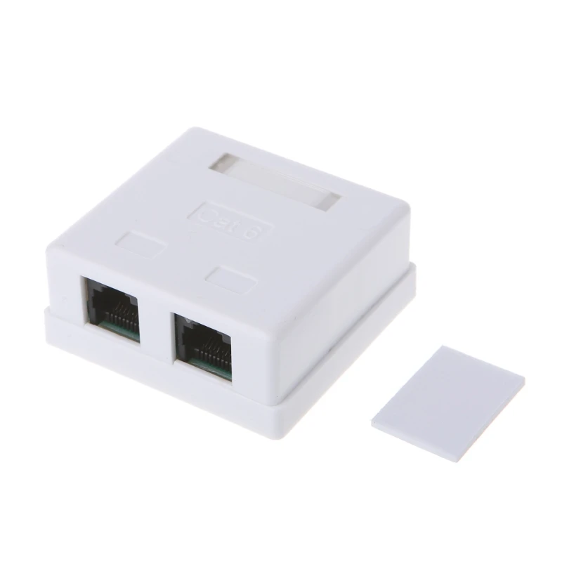 

Распределительная коробка RJ45 CAT6, сетевой разъем, 2 порта, настольный Удлинительный кабель