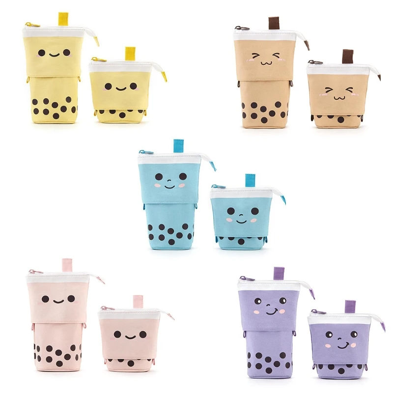 

Premium Canvas Pencil Pouch Cute Pen Holder for School Office College Kids Adult