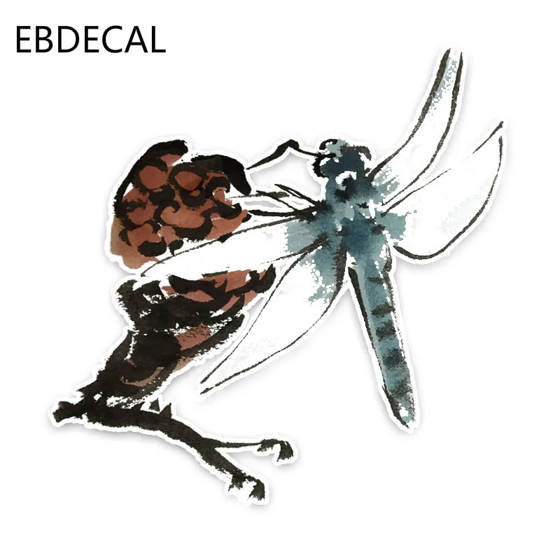 Ebdeckle китайские чернила и ветер стрекозы для Авто/бампер/окно/настенные наклейки