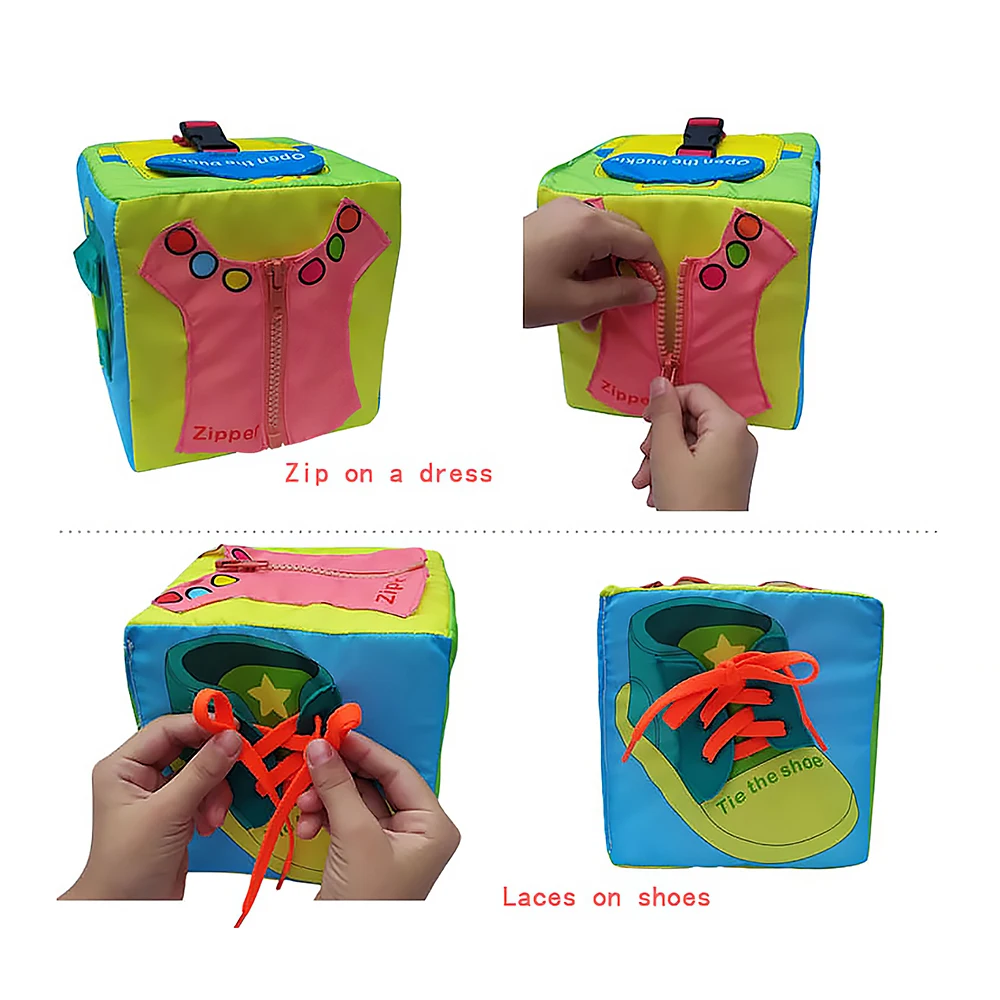 

Baby Toys Cloth Building Blocks New Infant Baby Cloth Doll Soft Rattle Early Educational Baby Toy Soft Plush Set Cube