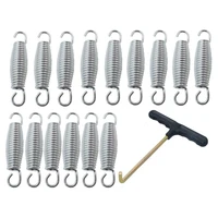 15pcs trampoline spring heavy duty galvanized replacement kit with tool for bounce children trampoline