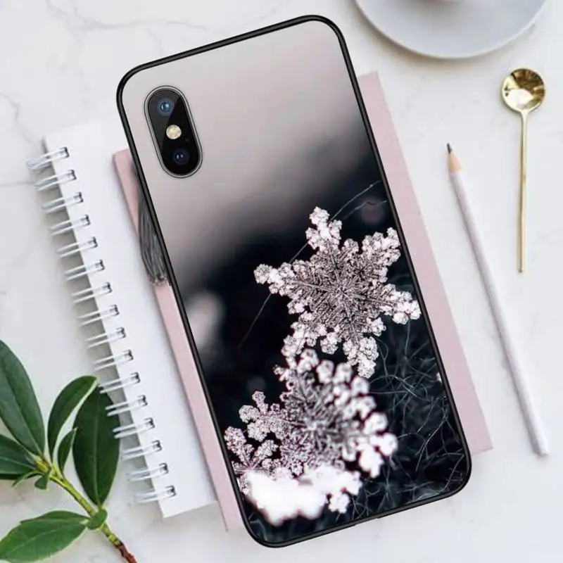 

Ice flower snow Phone Case for iPhone 11 12 pro XS MAX 8 7 6 6S Plus X 5S SE 2020 XR Luxury brand shell funda coque