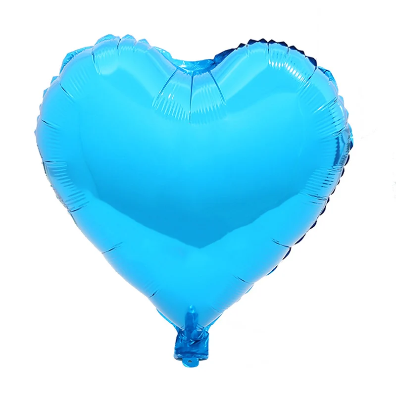 blue heart 6 шт воздушные шары из фольги со звездами и сердечками, выпускной, вечерние украшения для детей, для мальчиков и девочек, только что вышедшие в свет, 30th 40th 50th 60th Birthday - Цвет: blue heart