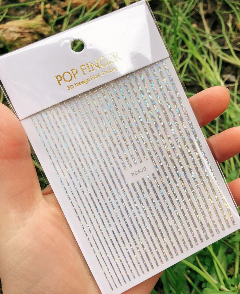 

1 лист, золотистые и Серебристые наклейки для ногтей