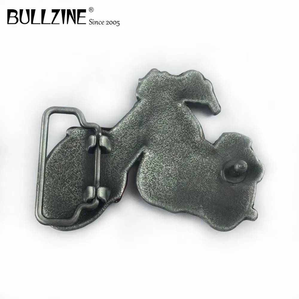 Пряжка для байкерского ремня из цинкового сплава с Красной эмалированной