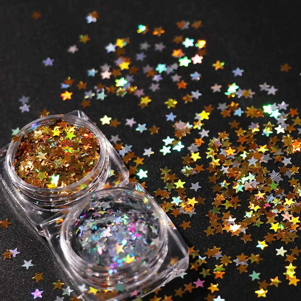 

3mm Natural Women Pentagram Paillette Nail Art Decor DIY Manicure Tool