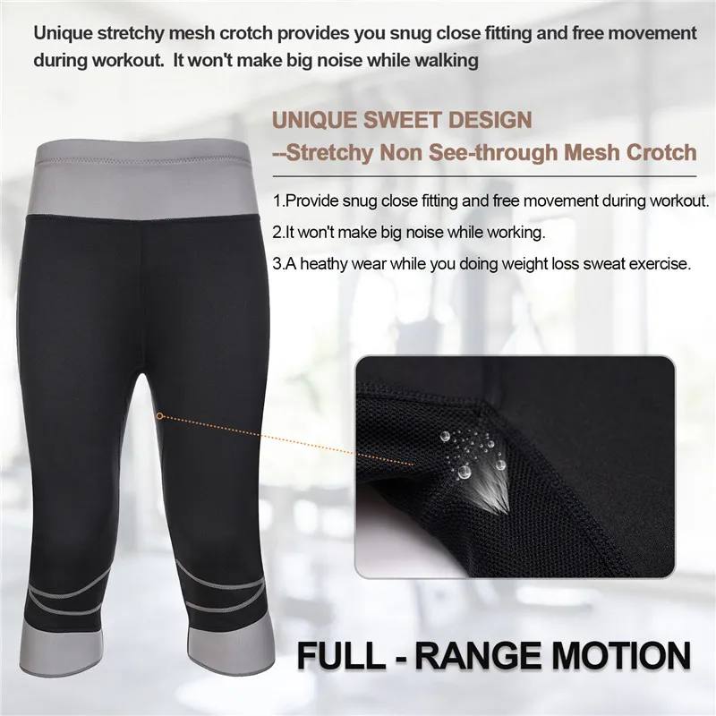 Junlan Women Fat Burning Pants Waist Trainer Body Shapers Neoprene Reducing Shorts Thigh Bottom Shapewear for Weight Loss