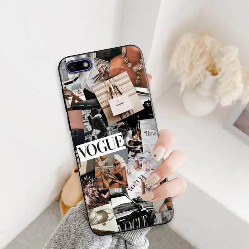 

Luxury VOGUE Phone Case For Redmi K 7 8 9 X A Pro Note 4X 5A 6 7 8 Fundas Cover