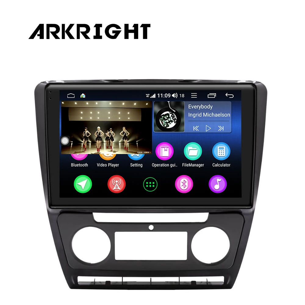 Автомобильный мультимедийный плеер ARKRIGHT 10 1 дюйма 4 + 64 ГБ Dvd стерео Navis для SKODA Octavia