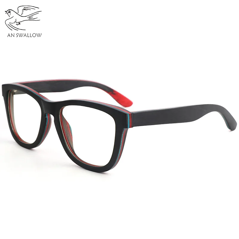 Натуральные мужские деревянные солнцезащитные очки Скейтборд ручной работы