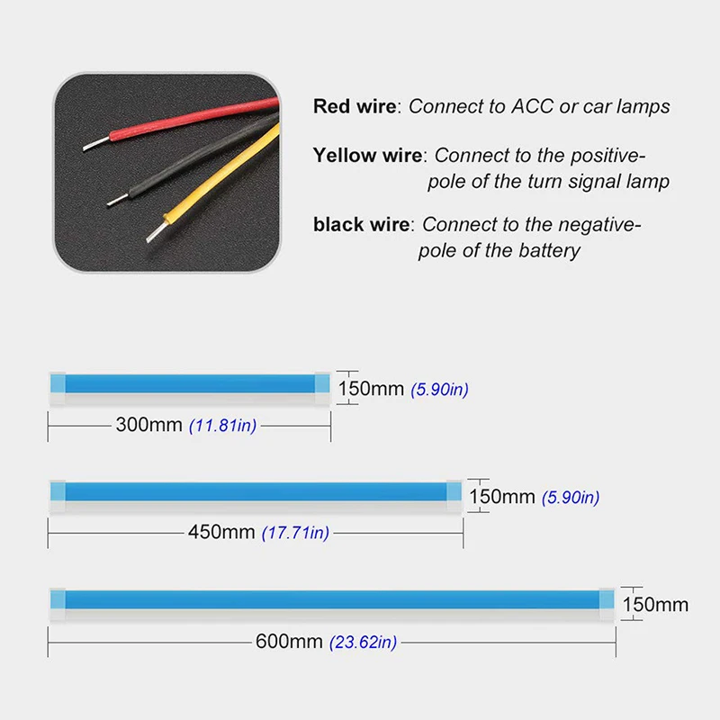 Светодиодная лента для дневных ходовых огней 12 В 2 шт. | Автомобили и мотоциклы