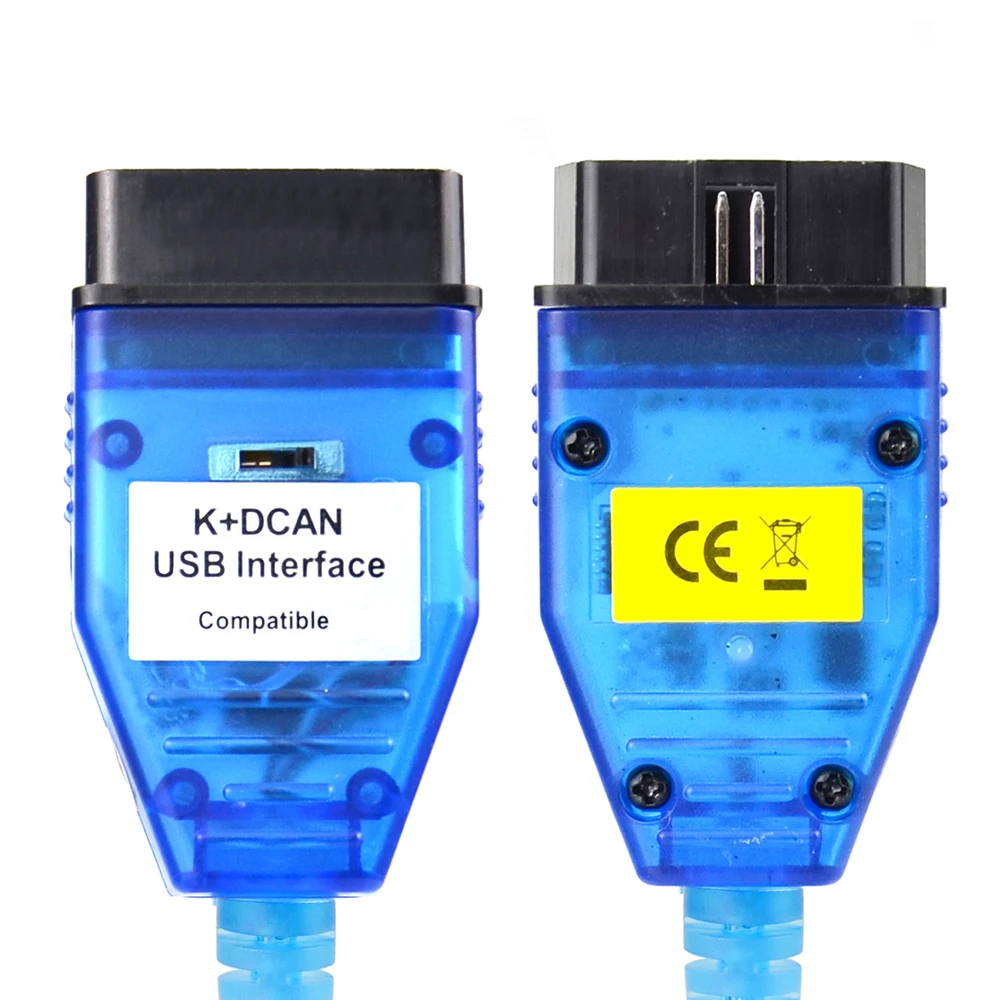 

2022 Новые OBD 2 USB-кабели для b * mw K + DCAN USB интерфейс диагностический инструмент для BM/W E46 K + CAN K CAN FTDI FT232 чип OBD2 сканер