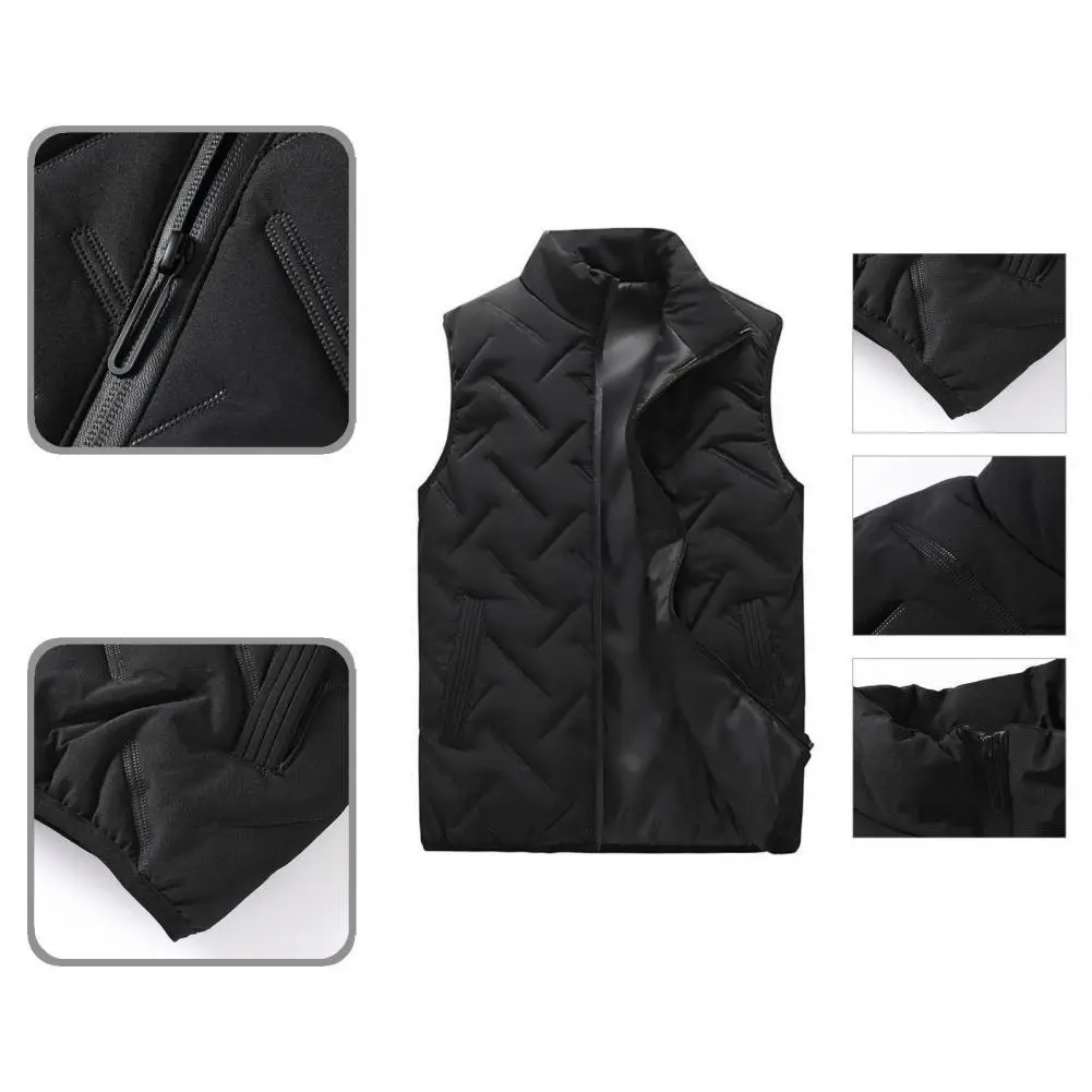 

Fashionable Stand Collar Winter Waistcoat Waistcoat Thermal Sleeveless