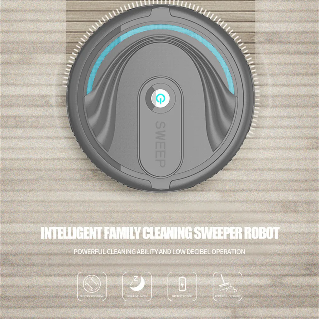 Full Automatic Mini Vacuuming Low noise Robot Household Appliances Charging Sweeper Smart electrostatic cleaning home Tool | Дом и сад