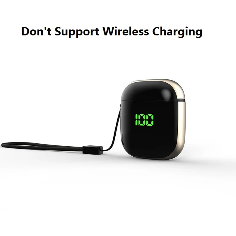 No Wireless Charge A Bluetooth 5,0 TWS наушники мини беспроводные наушники с цифровым дисплеем наушники для беспроводной зарядки для IOS Android - Цвет: No Wireless Charge A