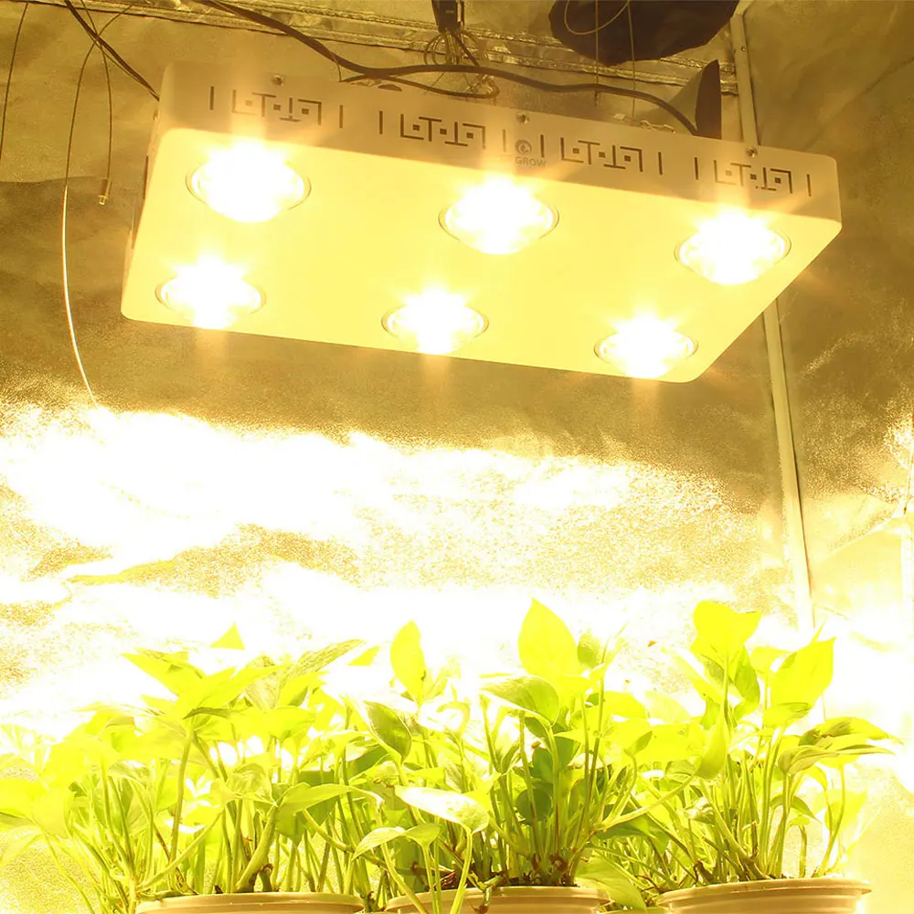 

LED Plant Grow Light Full Spectrum Dimmable CREE COB CXB3590-X6 600W 72000LM = HPS 1000W for Indoor Plant Growth Lighting