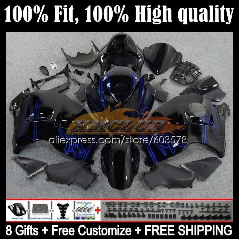 

Injection For SUZUKI Hayabusa GSXR1300 96 97 98 99 00 01 20CL.44 GSXR 1300 CC 2002 2003 2004 2005 2006 2007 Fairing black blue