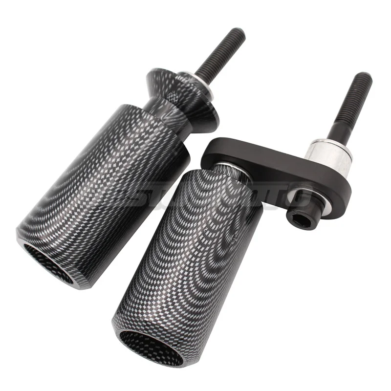 Мотоциклетные Углеродные и черные ползунки без обрезания защита от падения для