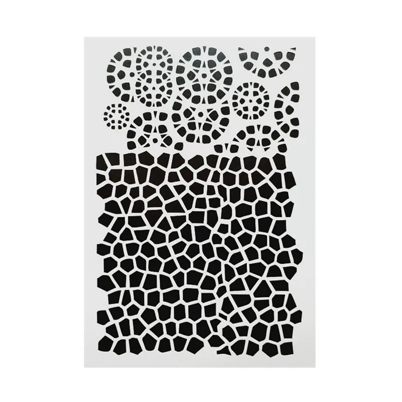 DIY живопись A4 Размер трещина шаблон многоразовые трафареты шаблоны для стены