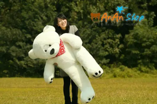 

63'' Giant White Plush Teddy Bear Lovely Stuffed Animal Soft Doll Gifts Handmade Plush/Nano Doll