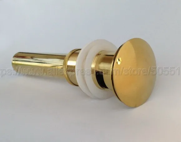 Латунная сливная решетка для раковины ванной комнаты золотого цвета выдвижная