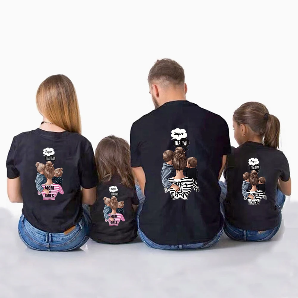 Термотрансферные нашивки сделай сам с принтом для мамы девочки мальчика на