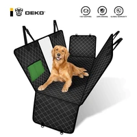 deko dog car rear back seat cover view mesh pet carrier hammock safety protector mat with zipper and pockets for travel