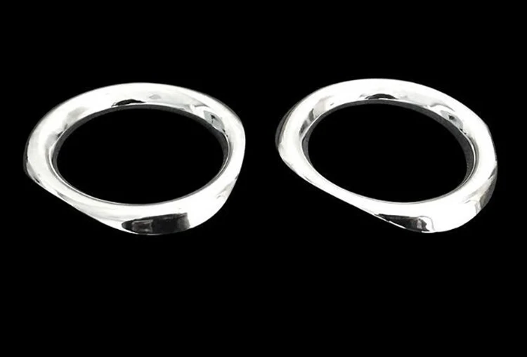 Abs хром передние противотуманные фары крышка противотуманной отделка внешние