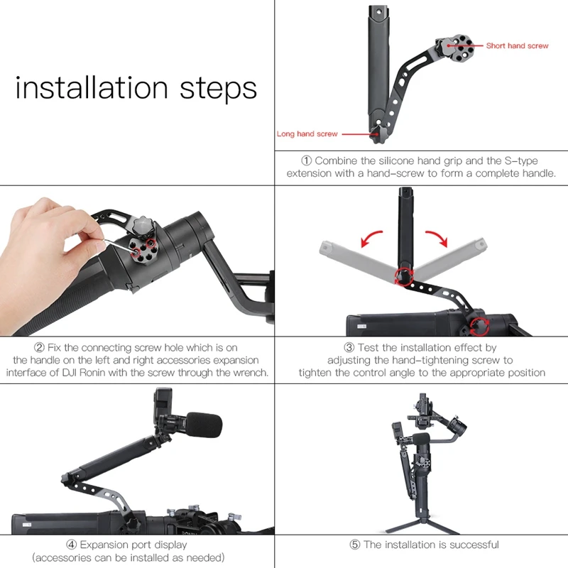 Для DJI Ronin S ручной карданный держатель ручка удлинитель кронштейн аксессуар