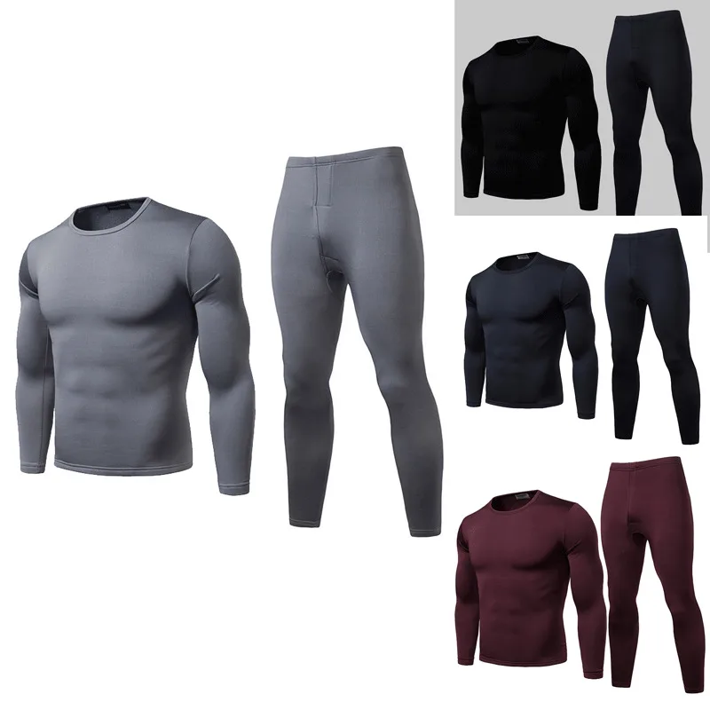 Новинка 2019 модный брендовый мужской зимний Повседневный теплый комплект нижнего