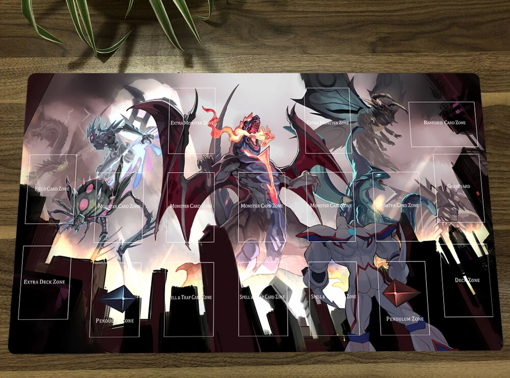 

YuGiOh Gameciel, the Sea Turtle Kaiju TCG Mat Trading Card Game Mat CCG Playmat Mouse Pad Desk Play Mat 60x35cm Free Bag