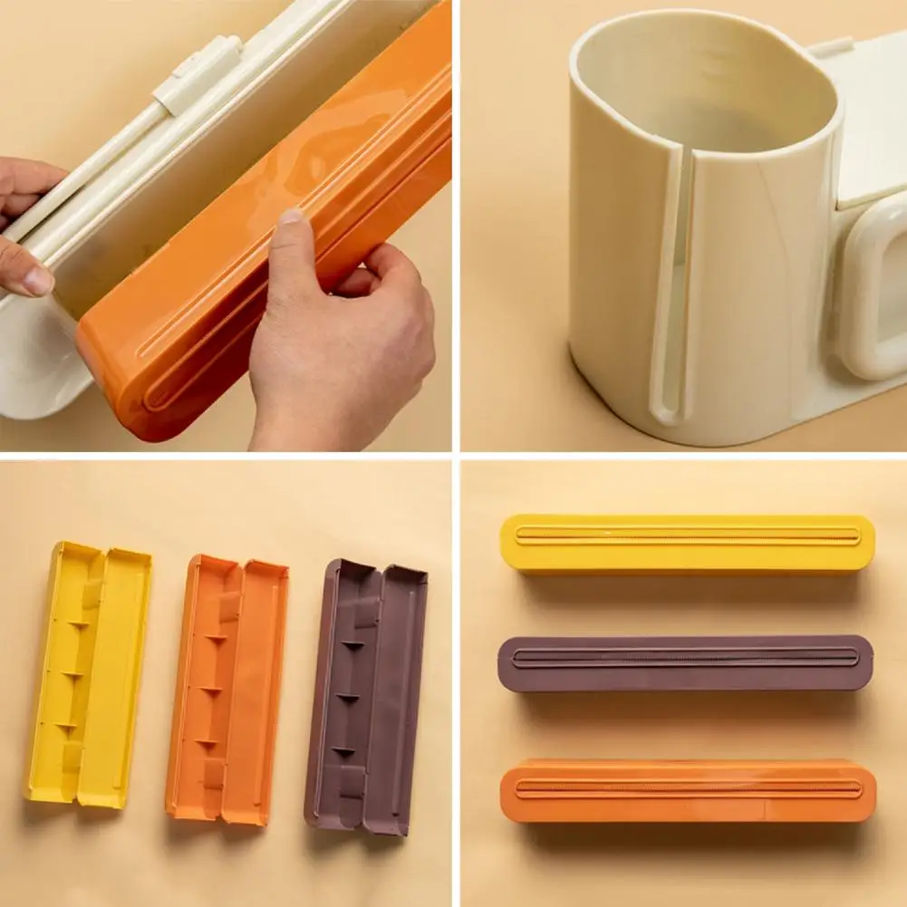 

Kitchen Organizer Cling Film Cutter Paper Towels Storage Rack Tin Foil Paper Holder Kitchen Storage Shelf Plastic Wrap Cutting