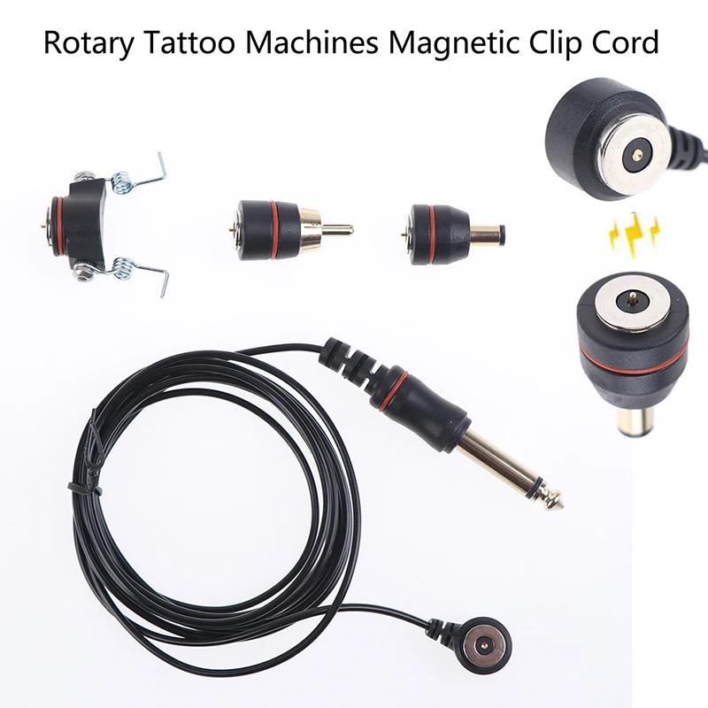 

Tattoo Clip Cord RCA CD plug Magnetic Attraction Clip Cord Flexible Wire Power