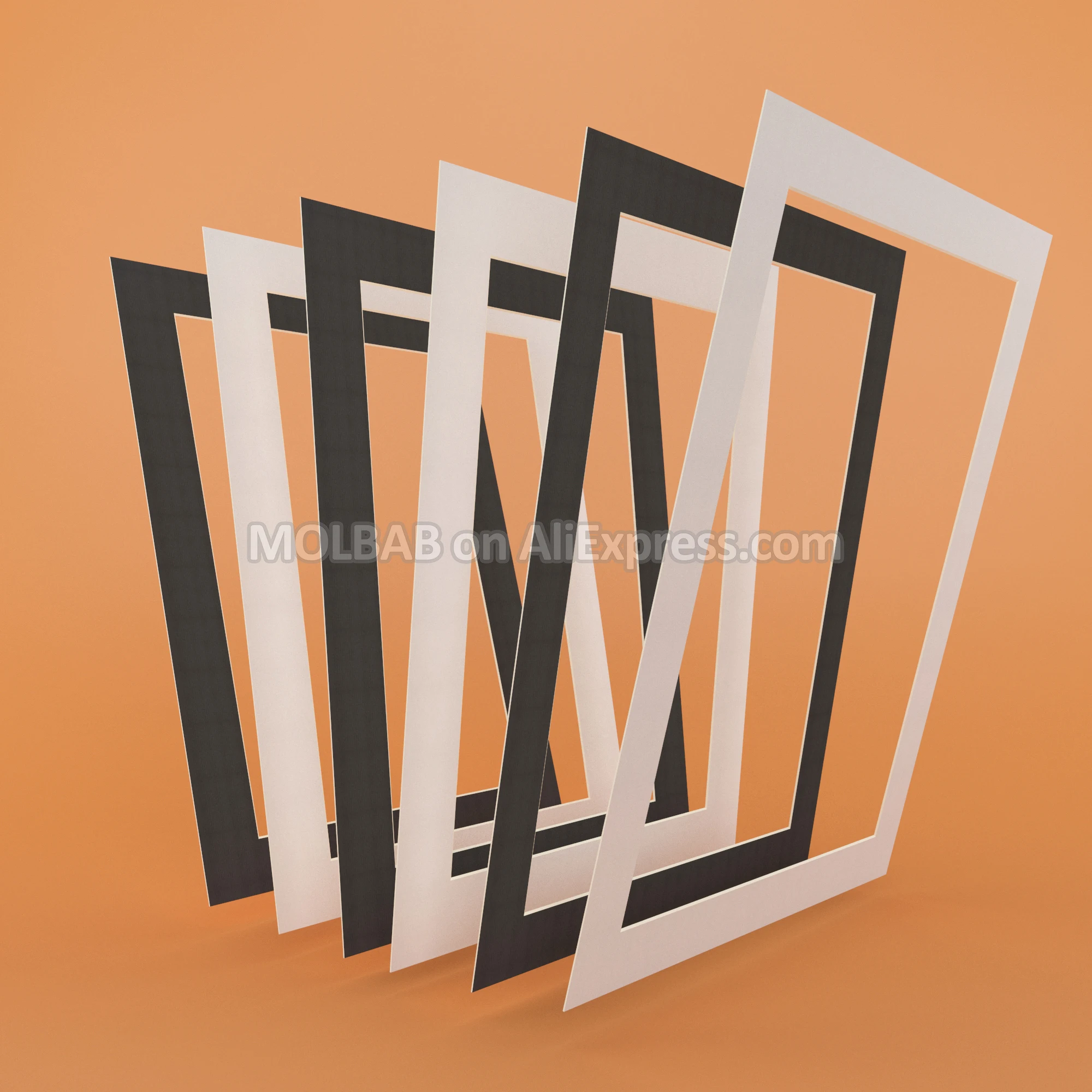 Белый/черный фото коврики 20X16 дюймов A3A4A5 бумага Matboard текстурированная