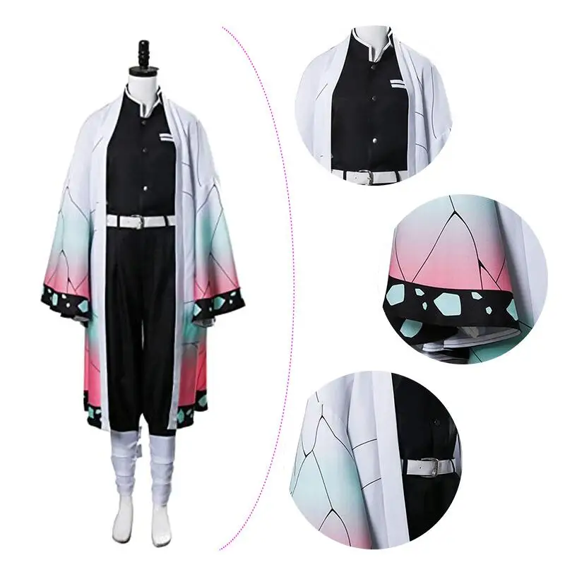 Костюм для косплея кимоно из аниме рассекающий демонов костюм шинобу Униформа