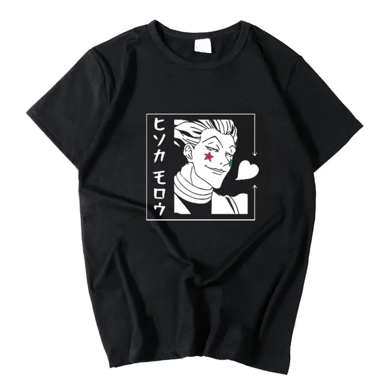 Футболка мужская свободного покроя хлопковая рубашка с рисунком курапики