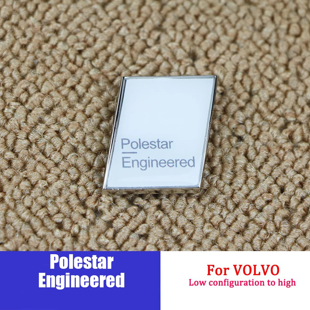 Для автомобиля Volvo, Модифицированная Автомобильная 3D наклейка Polestar, R-DESIGN, логотип, крышка багажника с маркировкой, аксессуары, цинковый сплав, вывеска, ремонт - Название цвета: Polestar NEW