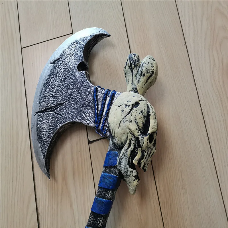 Косплей Синий Череп Телефон Хэллоуин ролевая игра в кино Аниме топор модель PU