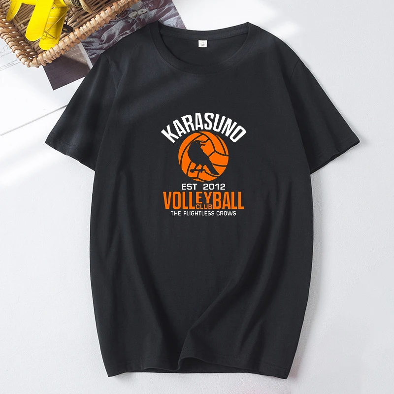 

New Oya Oya Oya Haikyuu T Shirt Unisex Kuroo Anime Shirt Fly High Graphic Cotton Tees Karasuno Japan Cartoon Loose T-shirt Tops