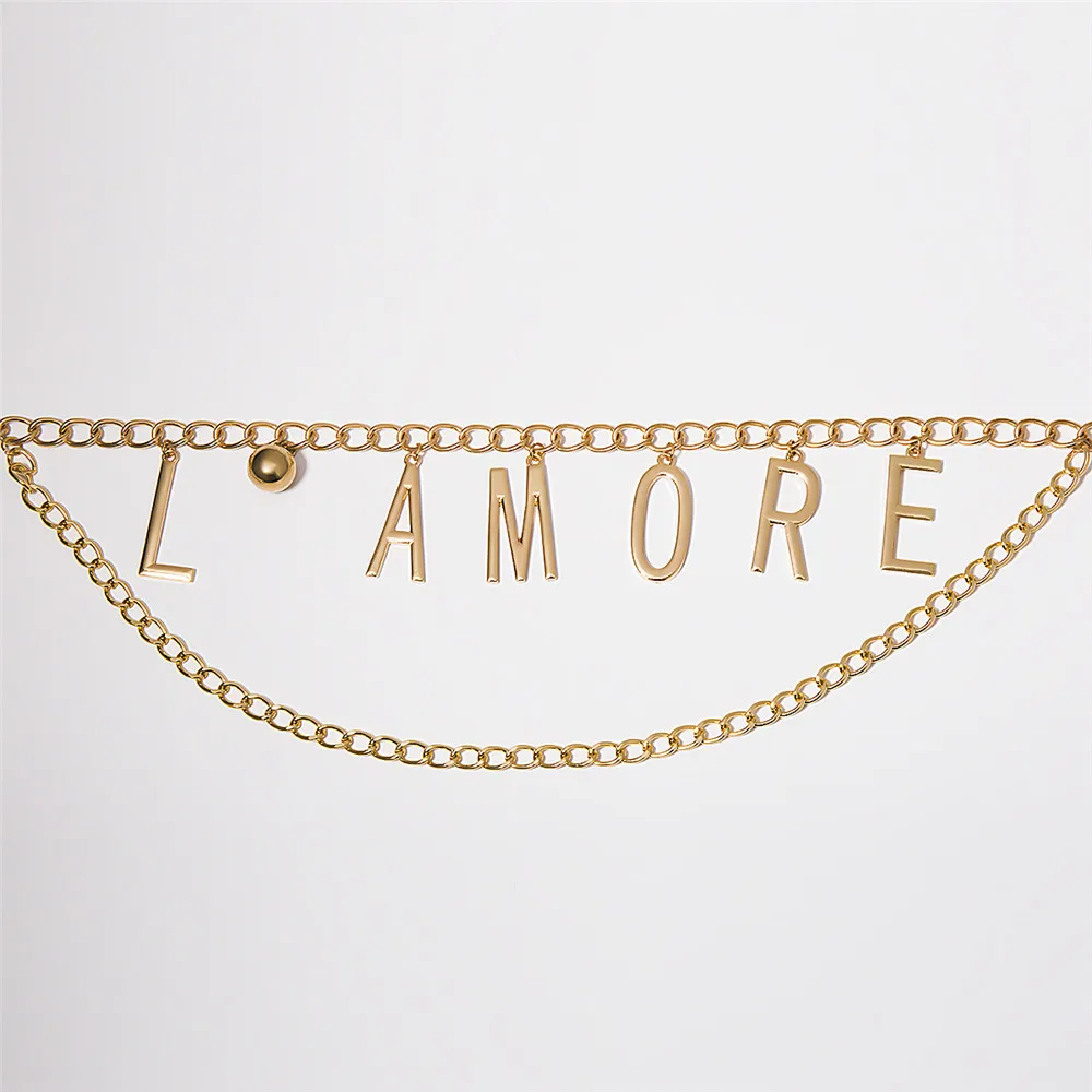 Соблазнительная металлическая многослойная цепочка для тела женщин модная