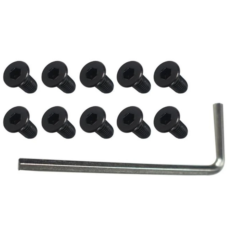

10Pcs Scooter Handlebar Front Fork Tube Screws with Hexagon Handle Replacement Parts Kits for M365 Ninebot Es2