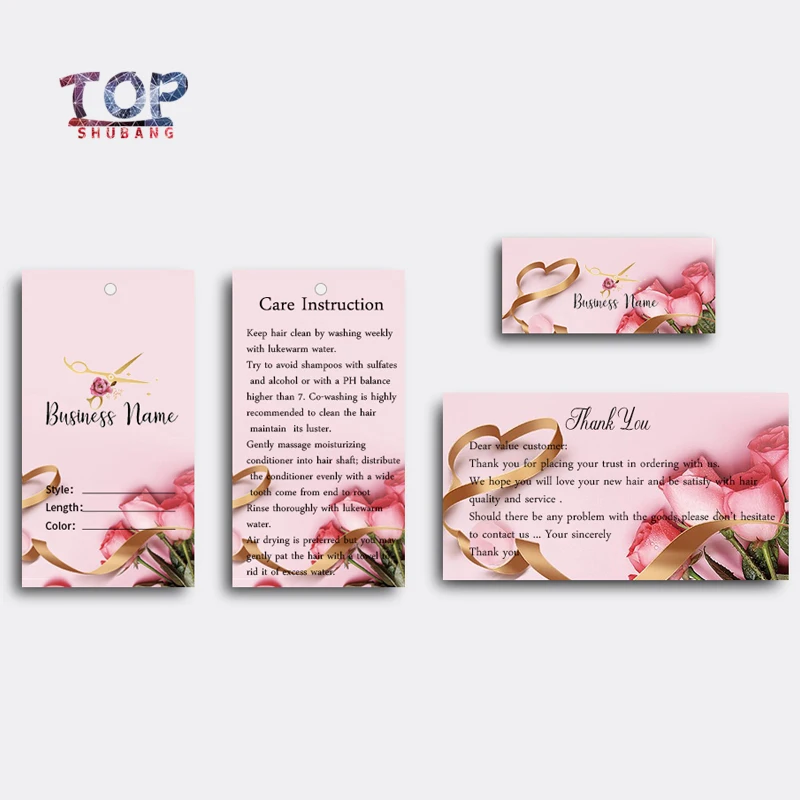 

Индивидуальный Логотип, спасибо, открытка, натуральные волосы для наращивания, бумажные наклейки, подвесные бирки, упаковка для волос