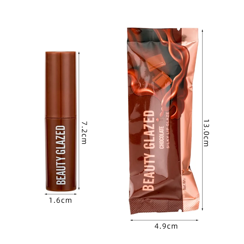 

Makeup Velvet Lip Glazed 12 Color Matte Lipstick Moisturizing Lasting Non-stick Natural Chocolate Liquid Lip Stick Cosmetics